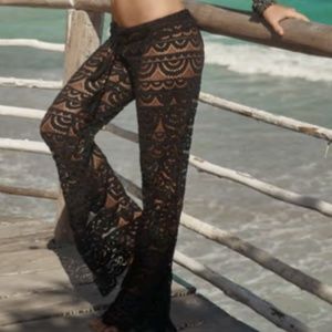 Lace beach pant,  pool resort lounge vibe